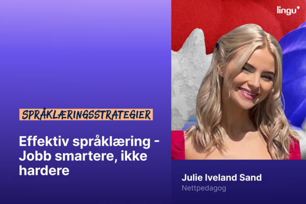 WEBINAR: Effektiv språklæring -  Jobb smartere, ikke hardere