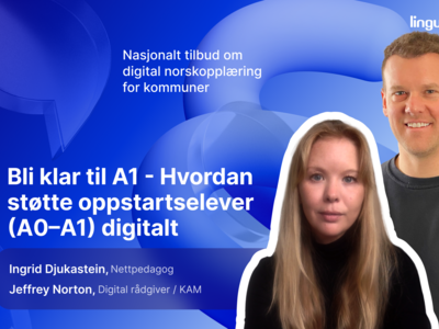 Bli klar til A1 - Hvordan støtte oppstartselever (A0–A1) digitalt